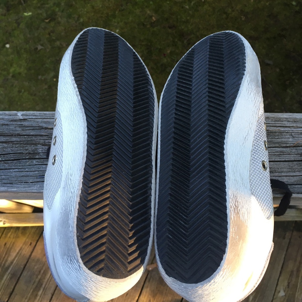 Golden Goose Superstar Silver Glitter/Cord Gum NIB - Picture 9 of 10